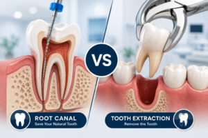 root canal vs tooth extraction